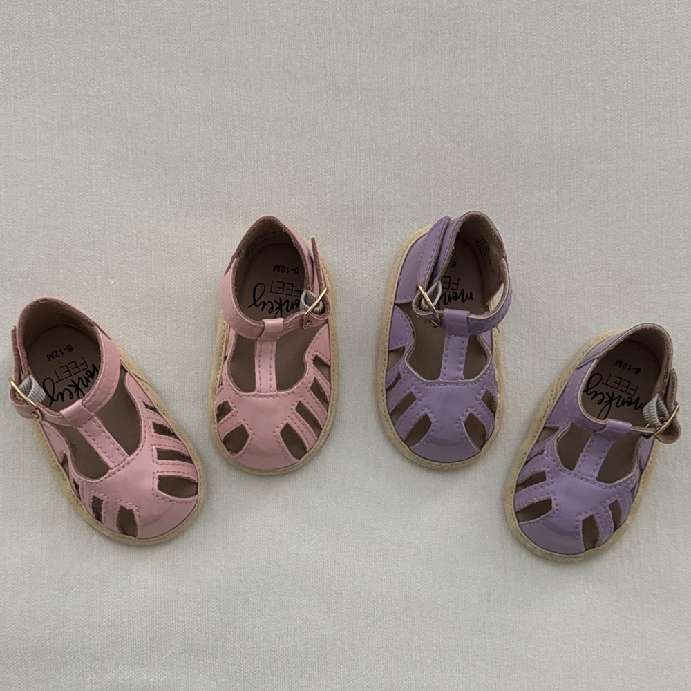 Monkey Feet Pink and Purple Shoes